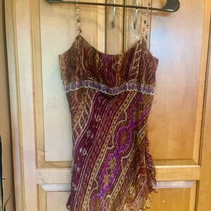 Anna Paul Elegant Multicolor Beaded Top